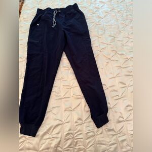 FIGS Scrub Pants Joggers Size Medium Navy